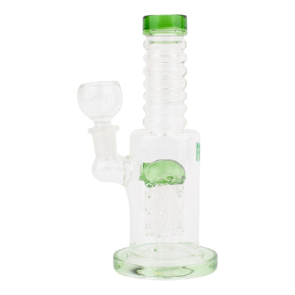 Allied International Threaded Tube Perc Bong 7in