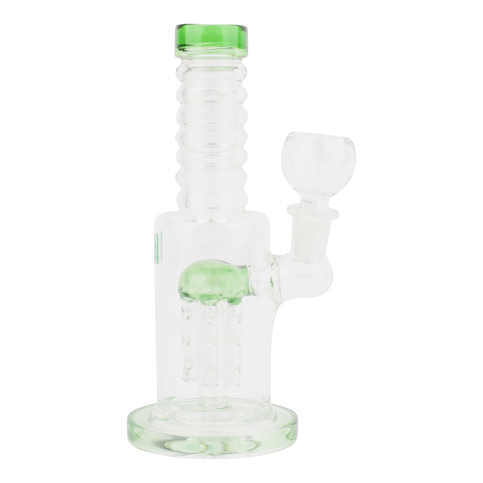 Allied International Threaded Tube Perc Bong 7in