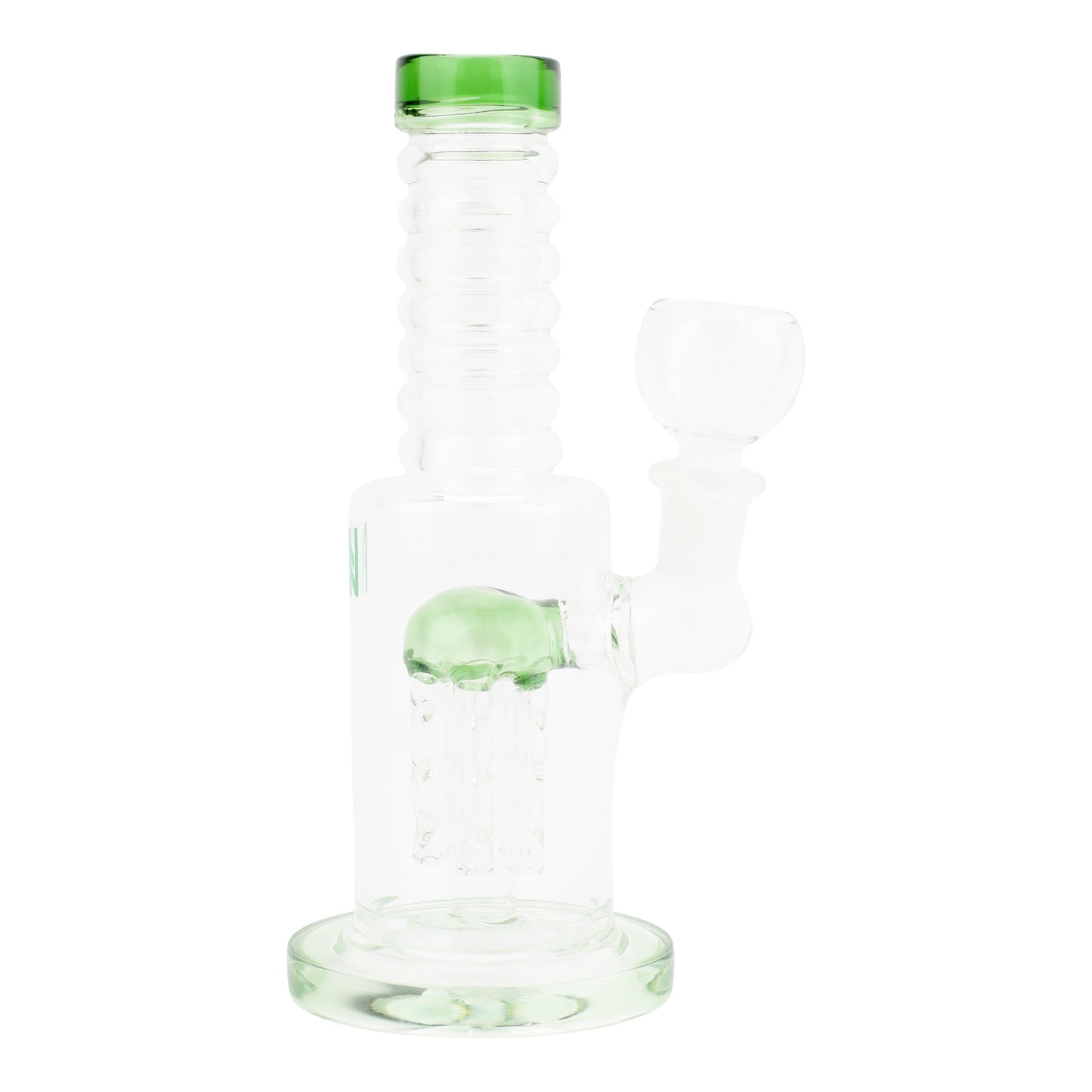 Allied International Threaded Tube Perc Bong 7in
