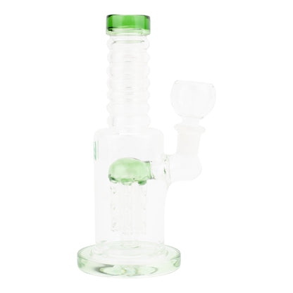 Allied International Threaded Tube Perc Bong 7in