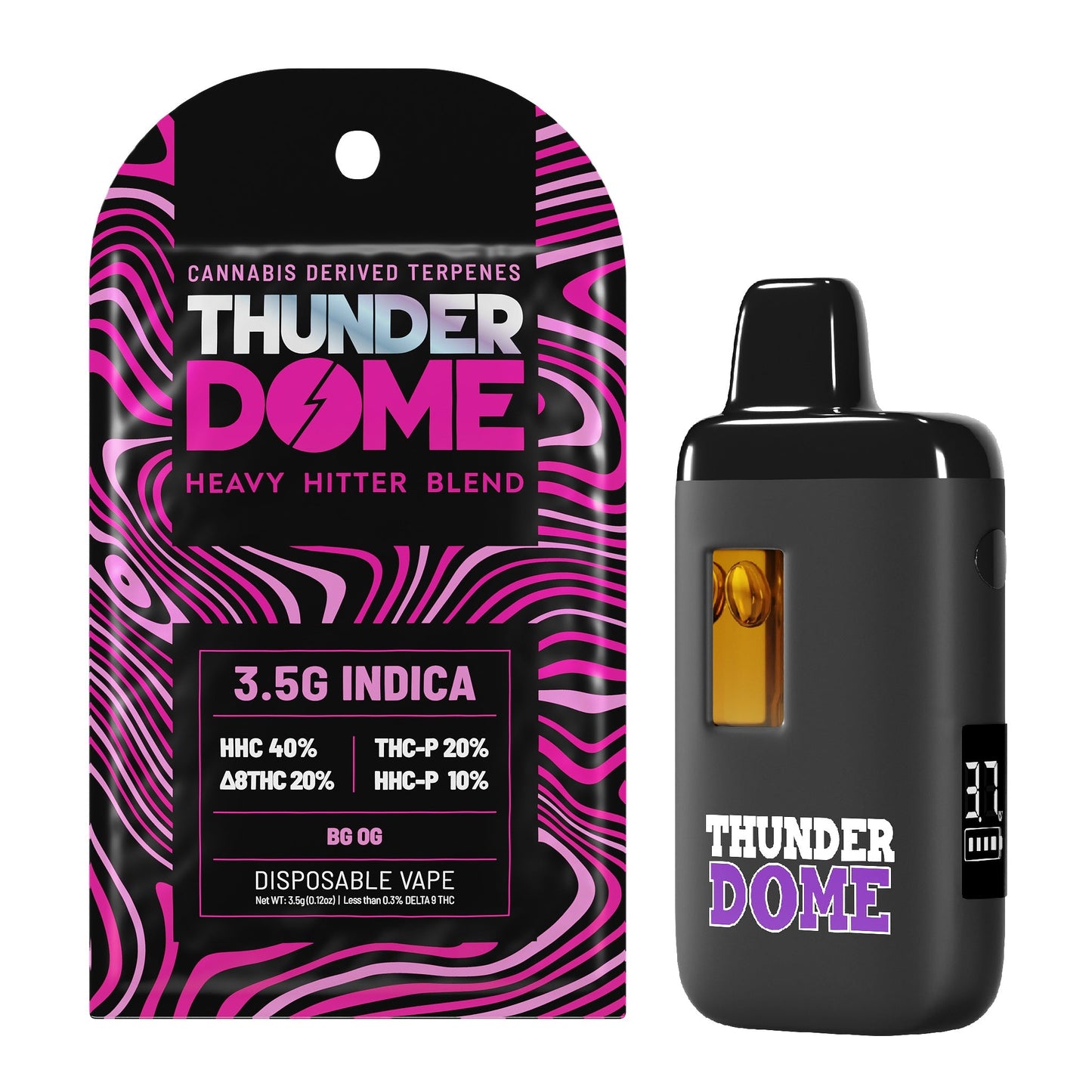 Dome Wrecker Thunder Dome Heavy Hitter P Blend Vaporizer 3500mg
