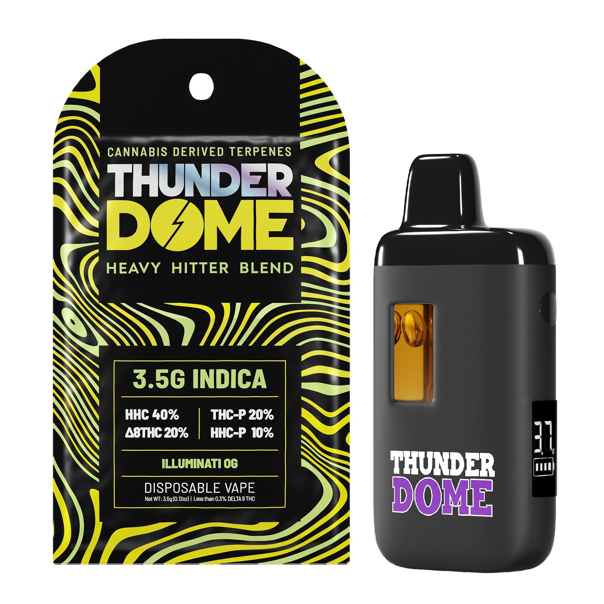Dome Wrecker Thunder Dome Heavy Hitter P Blend Vaporizer 3500mg