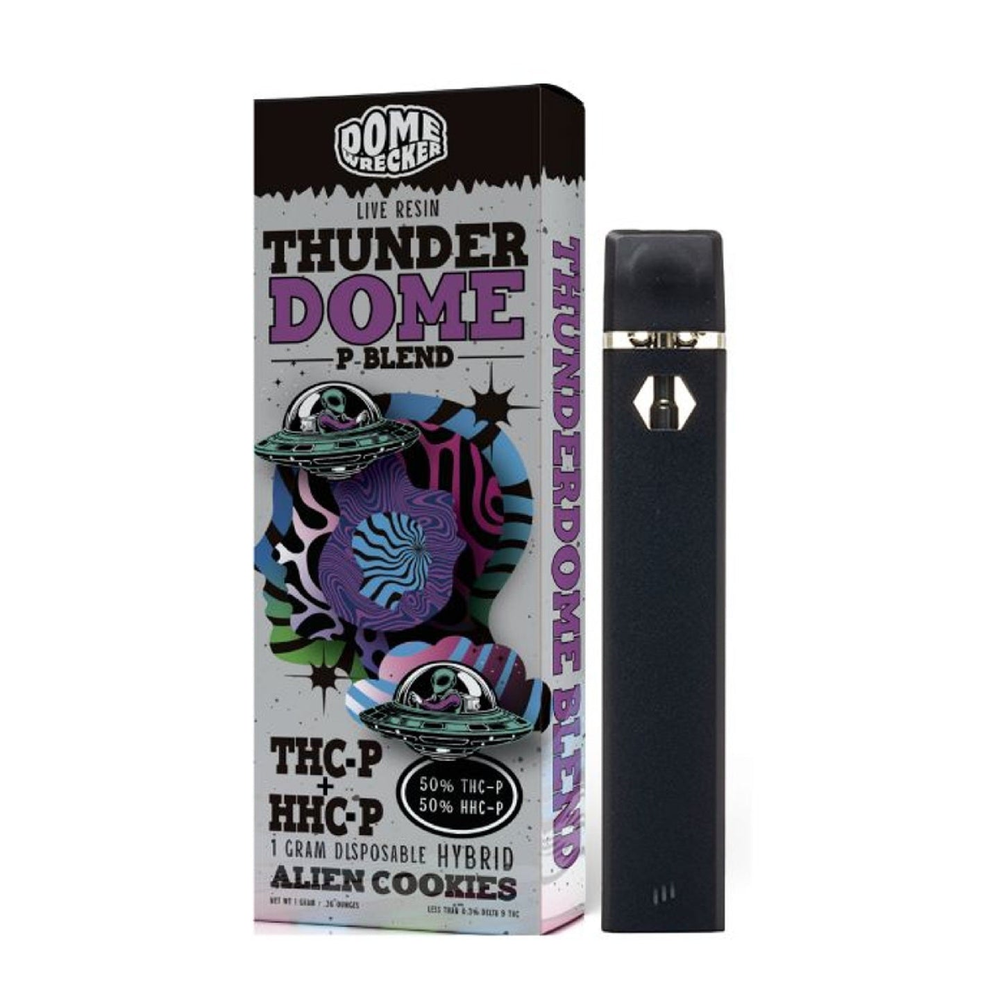 Dome Wrecker Thunder Dome Live Resin P-Blend Vaporizer 1000mg