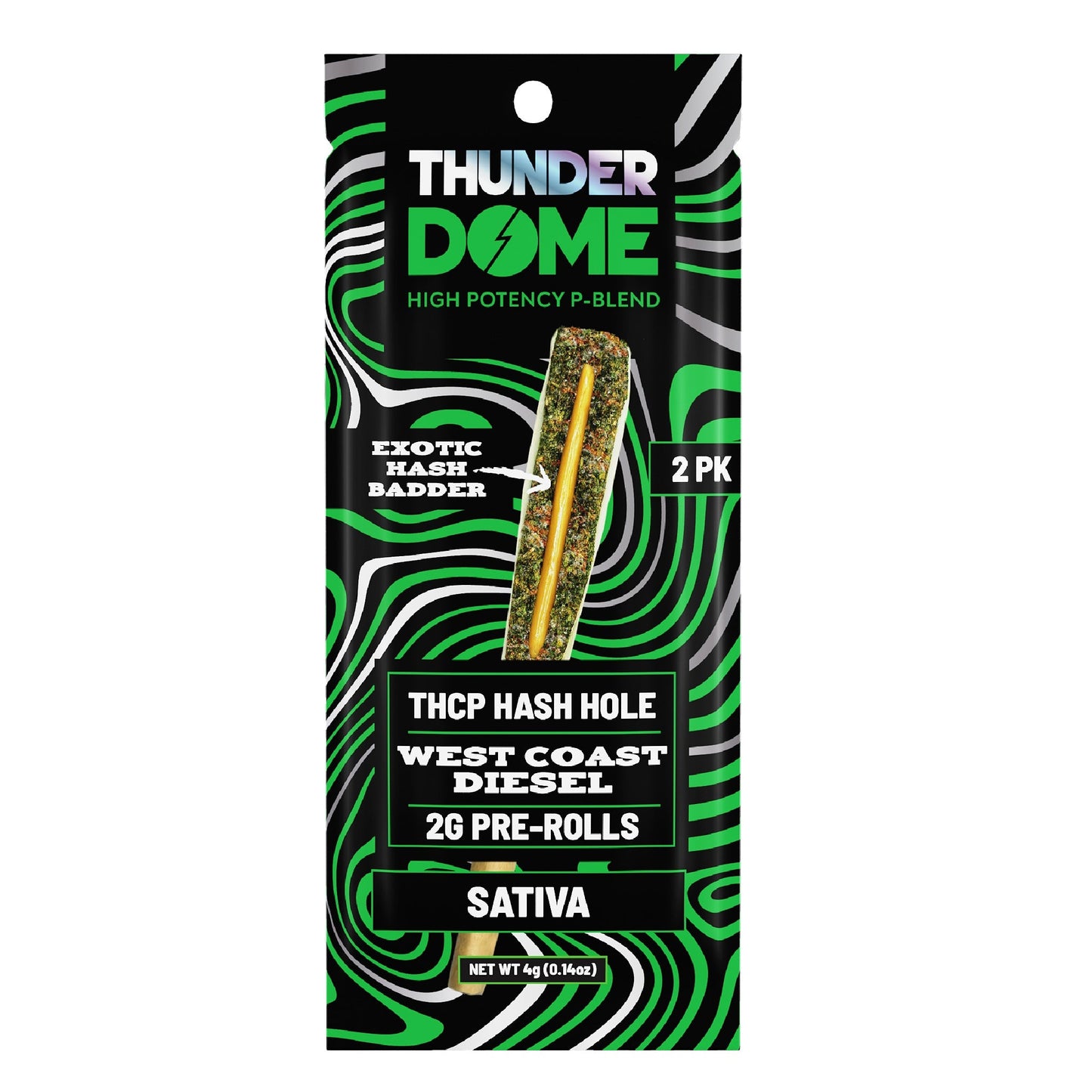 Thunder Dome THC-P Hash Hole Pre-Rolls 4g