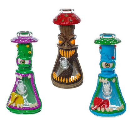 Amy Toadstool Monster Bong 13in Beaker Style Borosilicate Glass