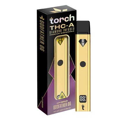 Torch Diamond Infused THC-A Blend Gold Edition Vaporizer 2500mg