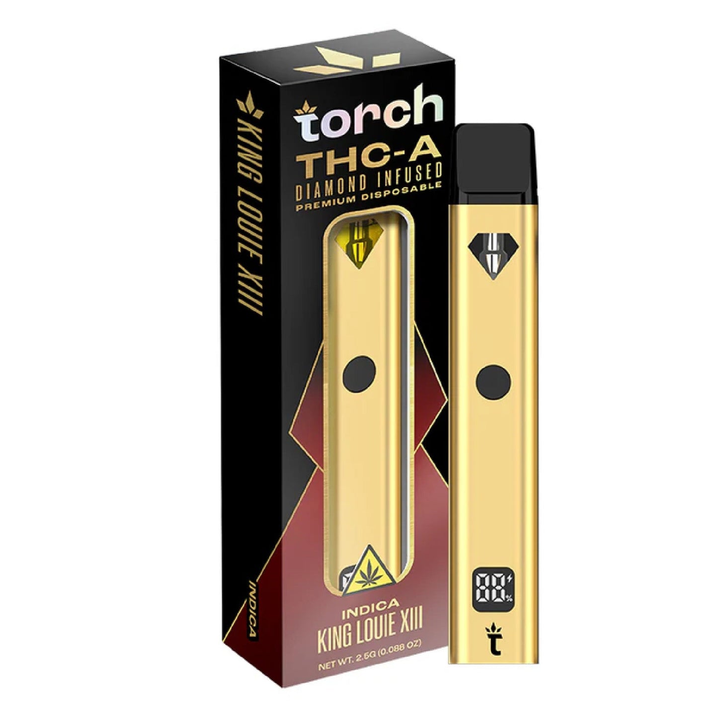 Torch Diamond Infused THC-A Blend Gold Edition Vaporizer 2500mg