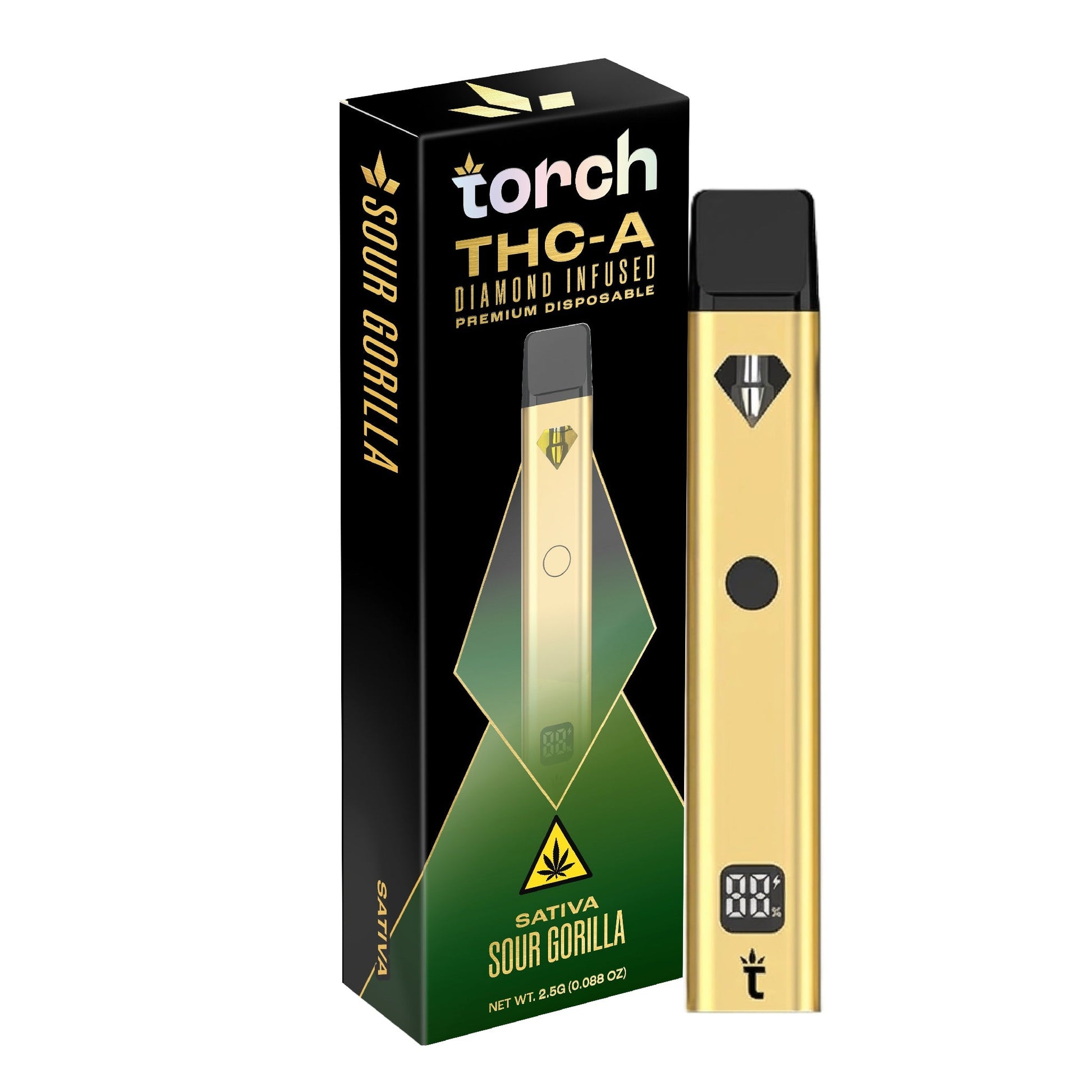 Torch Diamond Infused THC-A Blend Gold Edition Vaporizer 2500mg