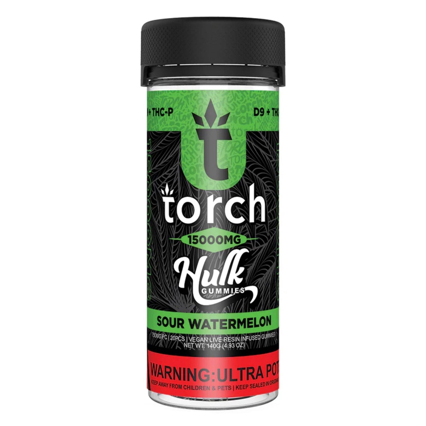 Torch Hulk Sour Watermelon Gummies 15000mg