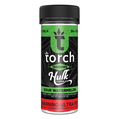 Torch Hulk Sour Watermelon Gummies 15000mg