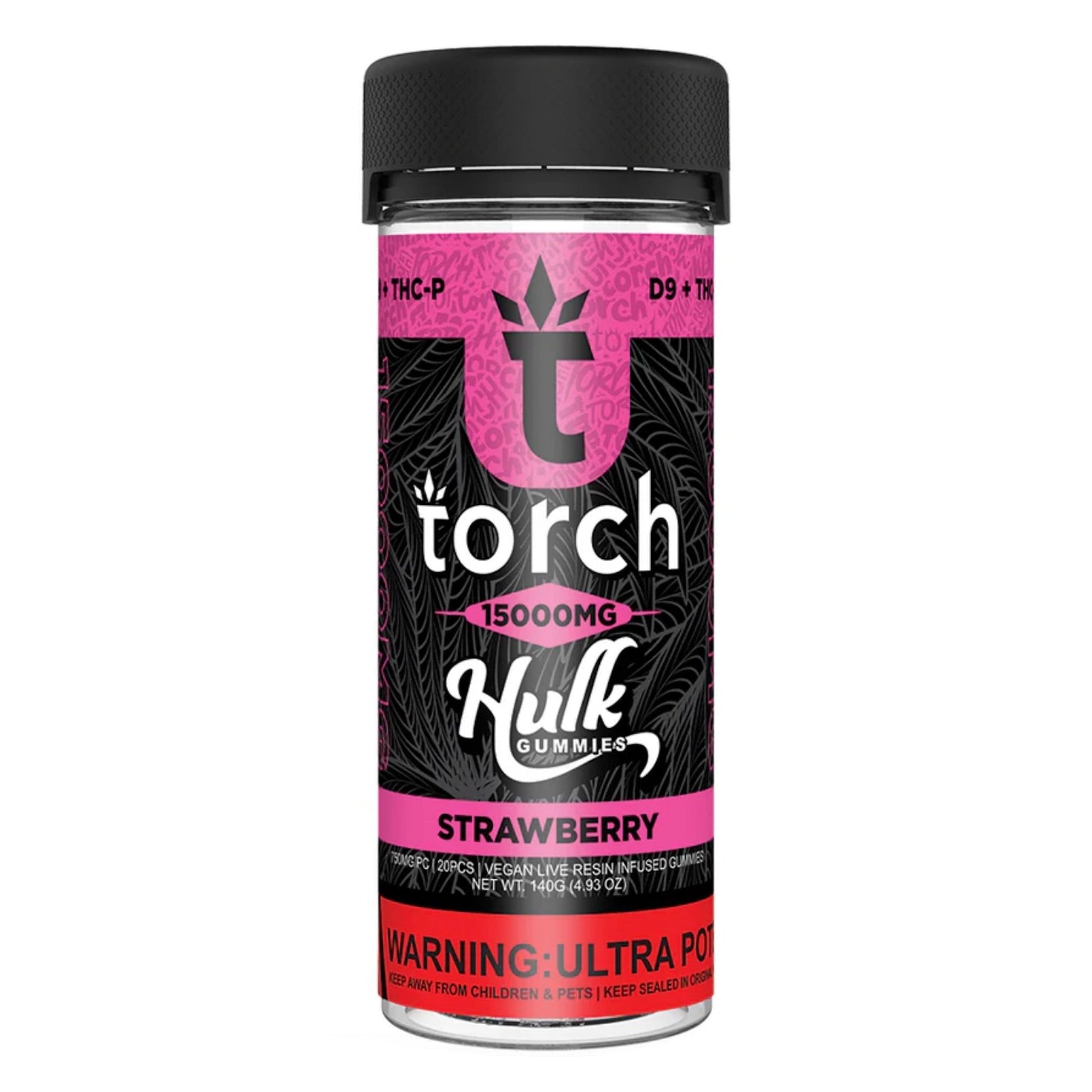 Torch Hulk Strawberry Gummies 15000mg 20ct