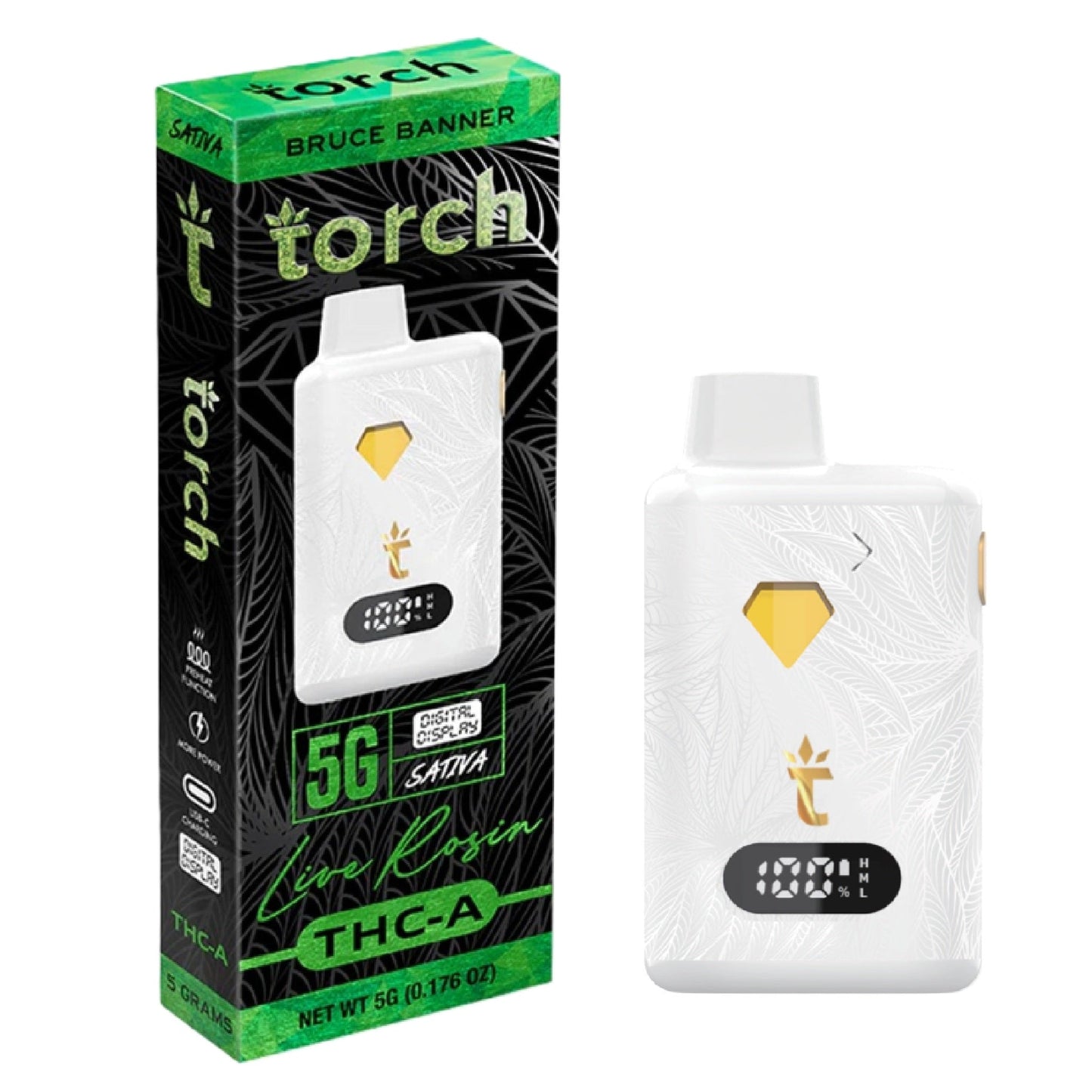 Torch Live Rosin THC-A Vaporizer 5000mg