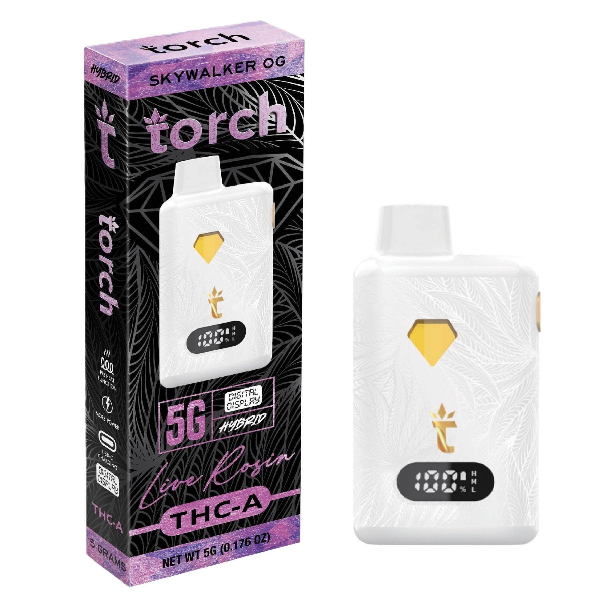 Torch Live Rosin THC-A Vaporizer 5000mg