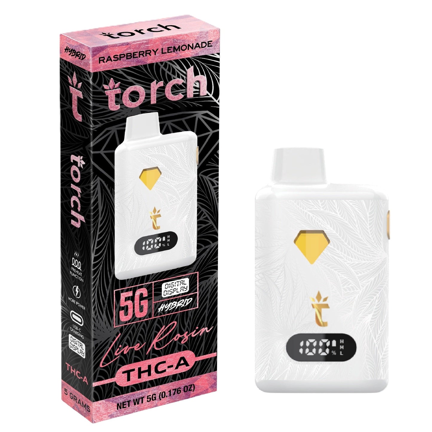 Torch Live Rosin THC-A Vaporizer 5000mg