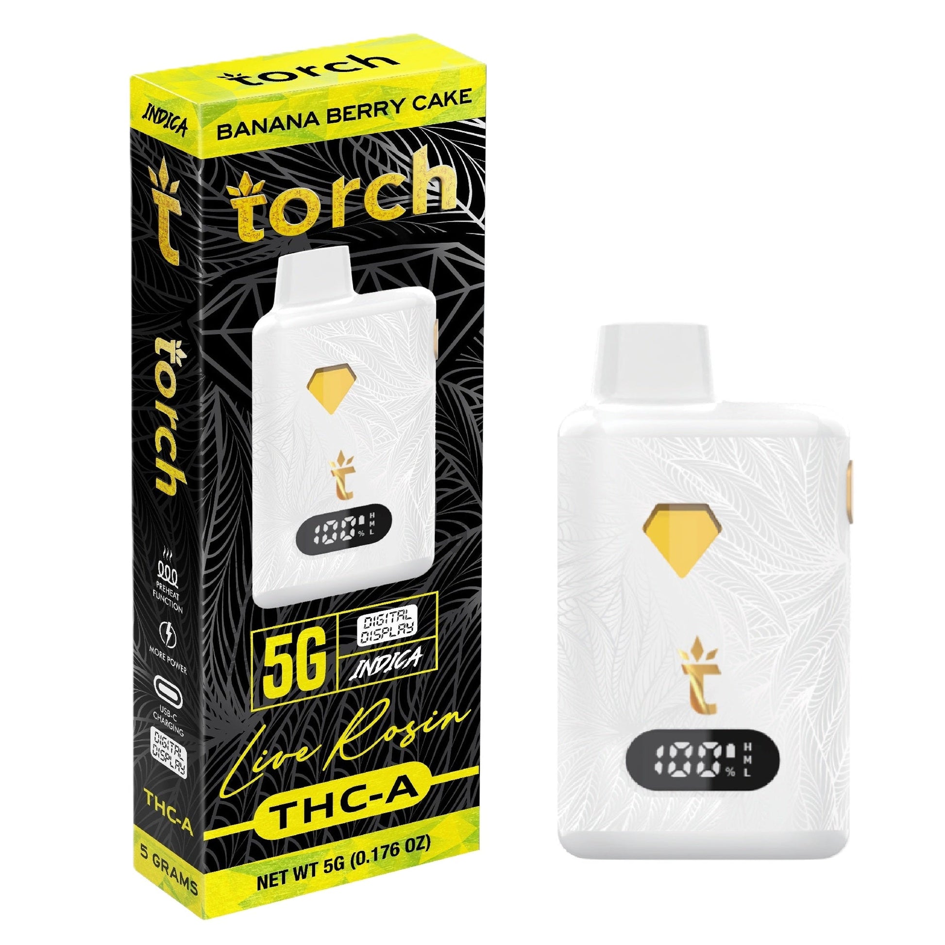 Torch Live Rosin THC-A Vaporizer 5000mg