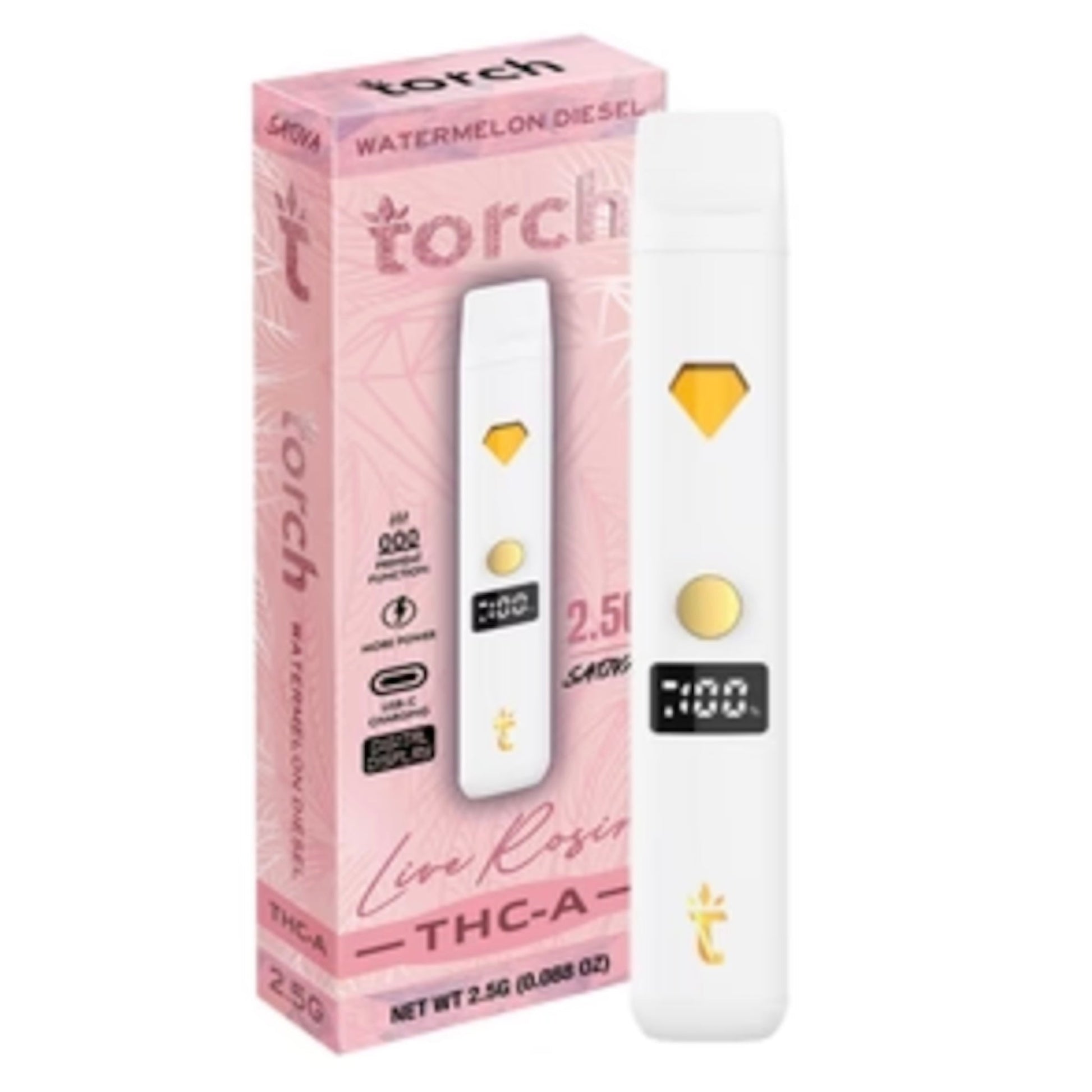 Torch THC-A Live Rosin Vaporizer 2500mg