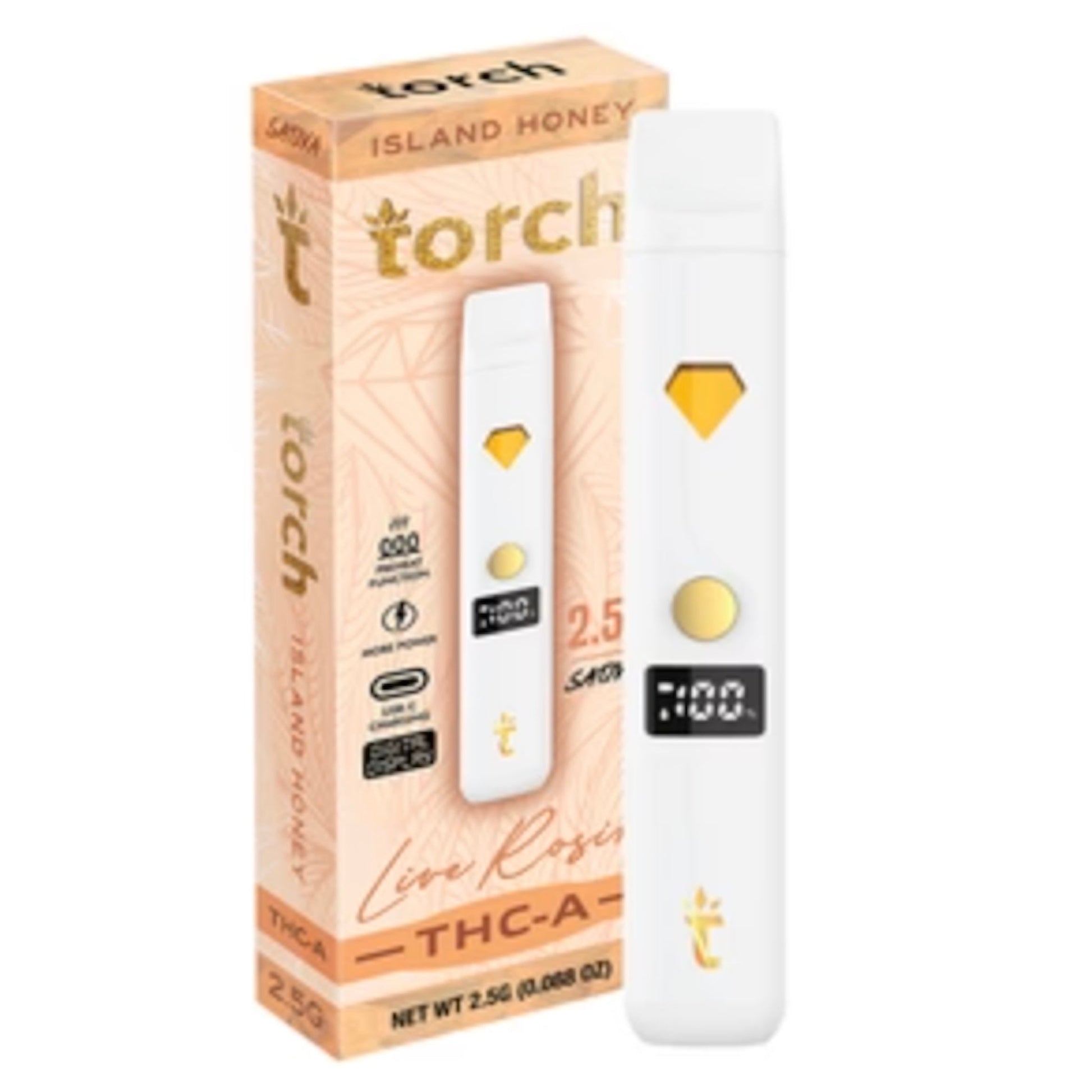 Torch THC-A Live Rosin Vaporizer 2500mg