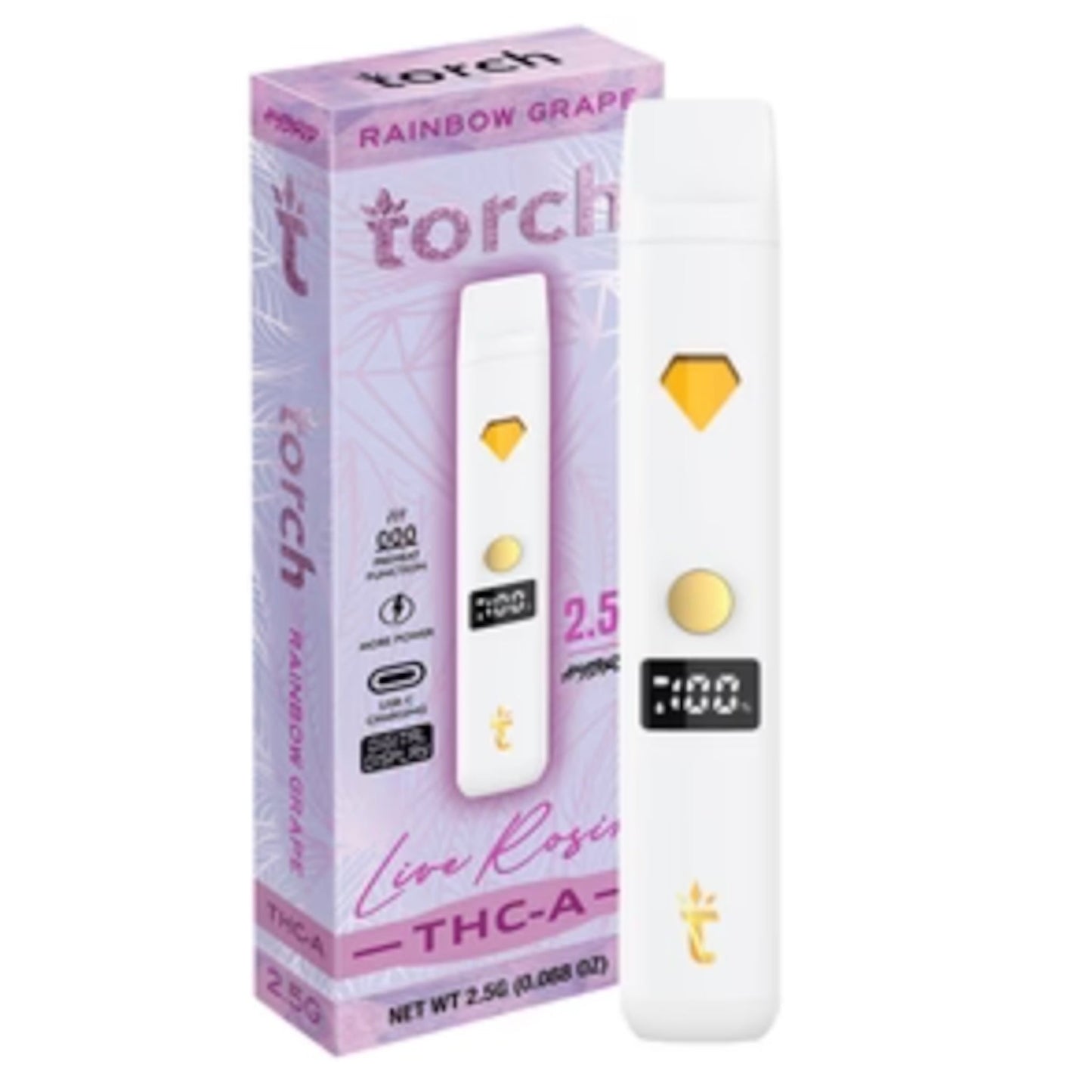 Torch THC-A Live Rosin Vaporizer 2500mg