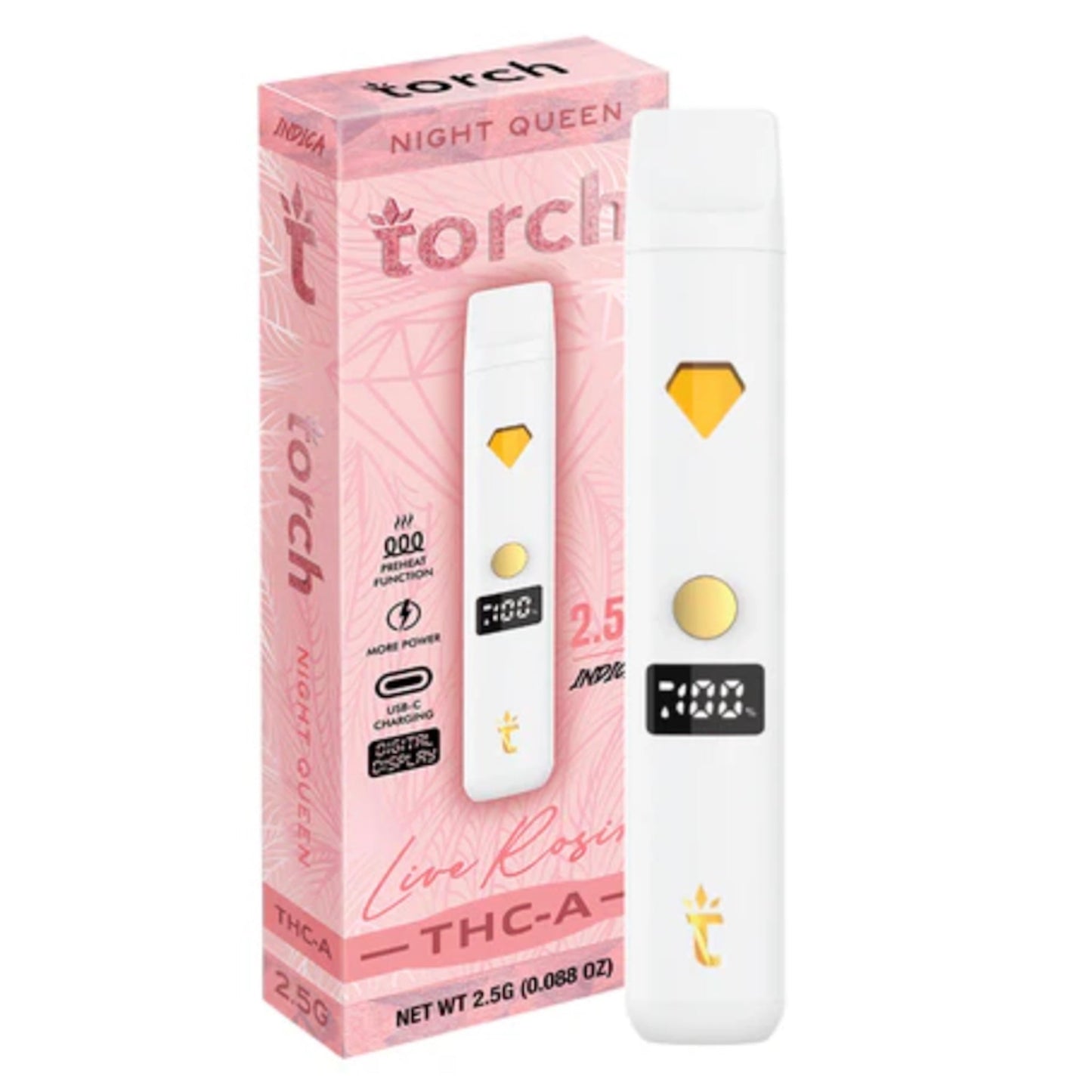 Torch THC-A Live Rosin Vaporizer 2500mg