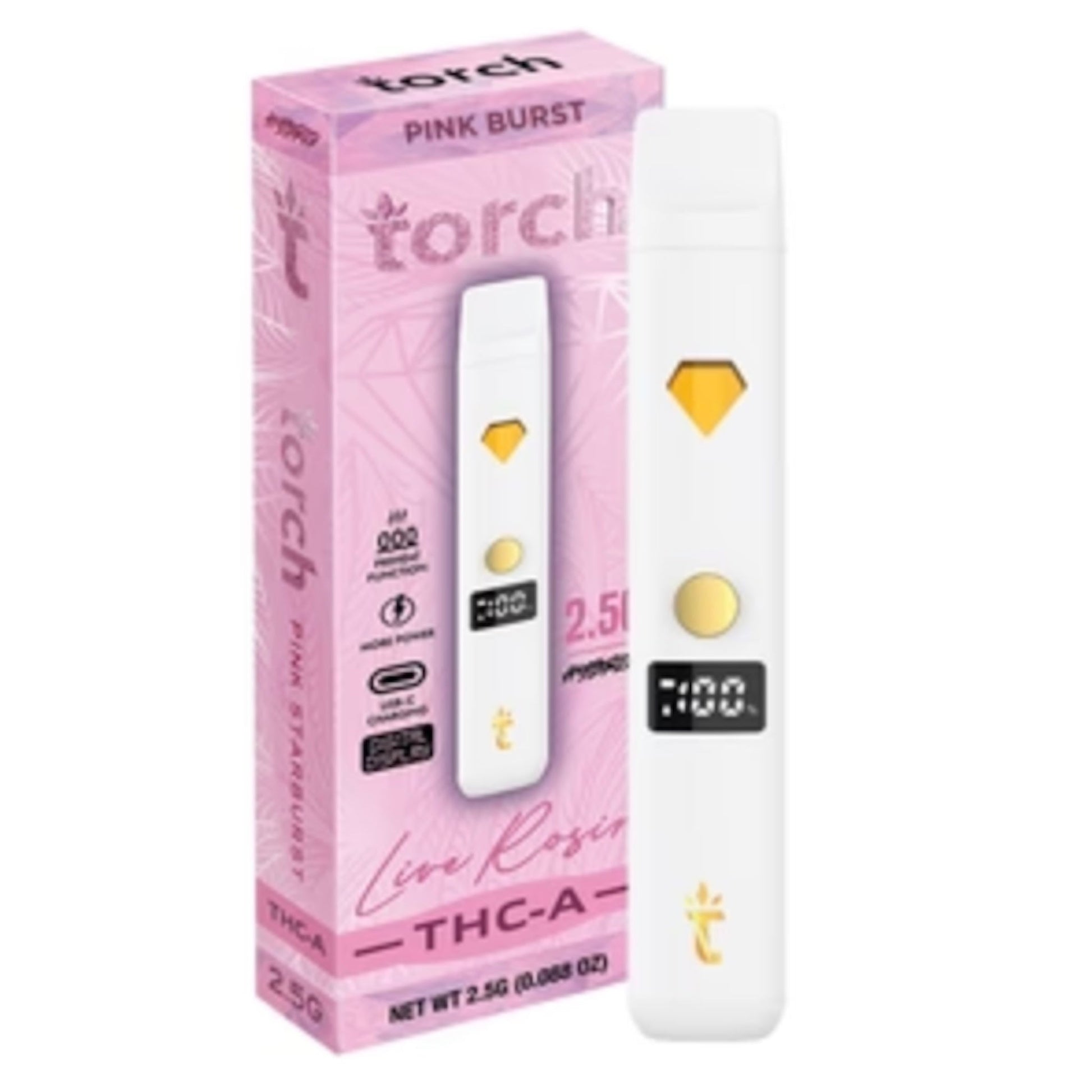 Torch THC-A Live Rosin Vaporizer 2500mg