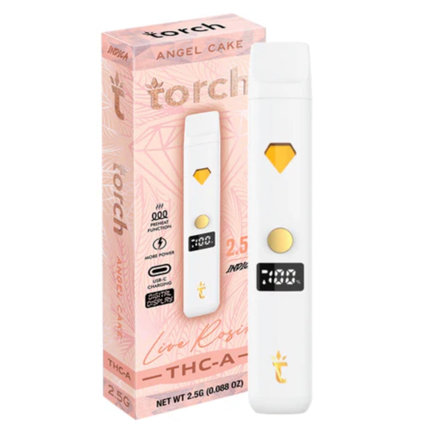 Torch THC-A Live Rosin Vaporizer 2500mg