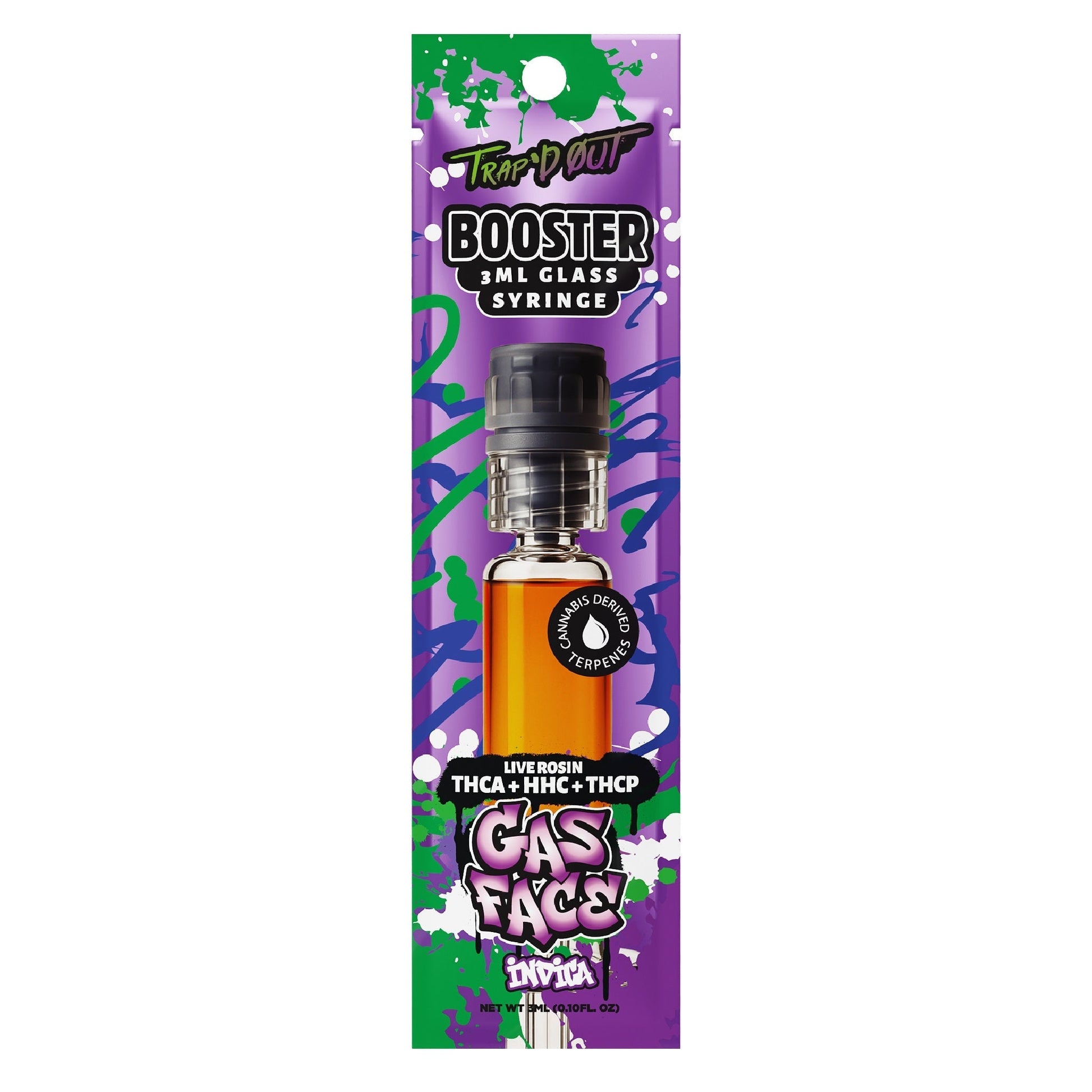 Trap'd Out Jeffrey Live Rosin THC-A THC-P Syringe 3000mg