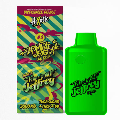 Hixotic Trapd Out Jeffrey THC-A Sugar Blend Vaporizer 3000mg