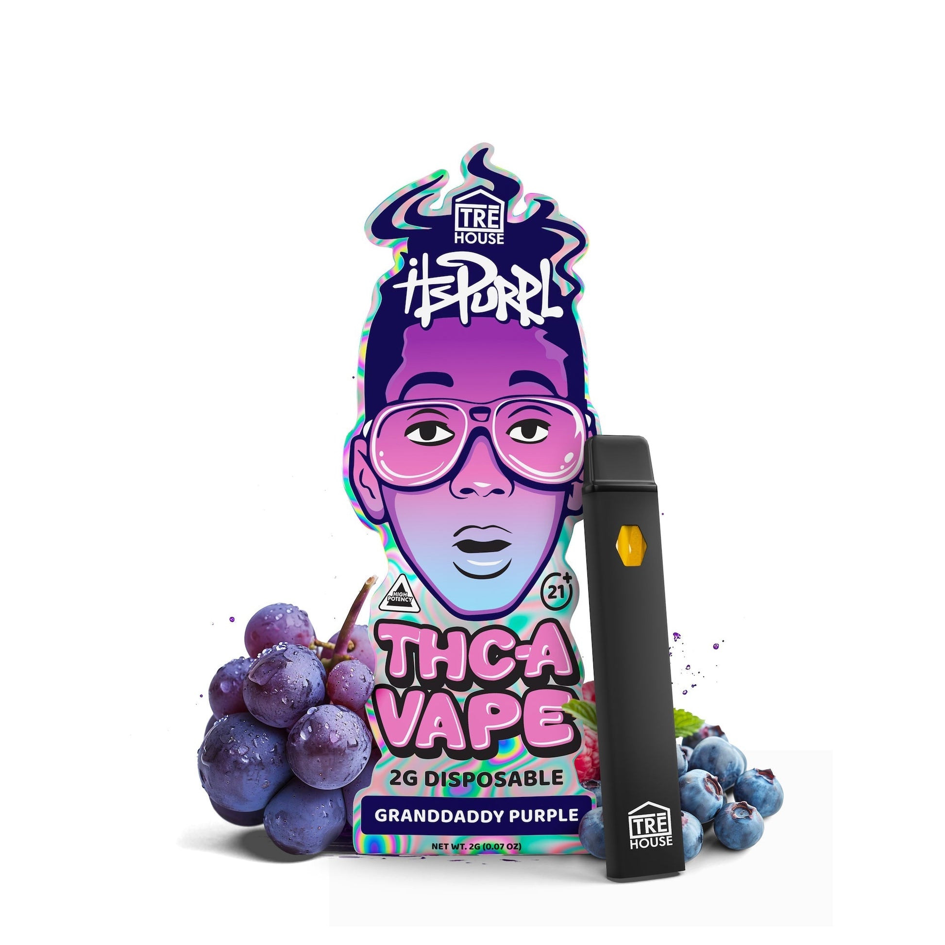Tre House ItsPurple THC-A Vaporizer 2000mg