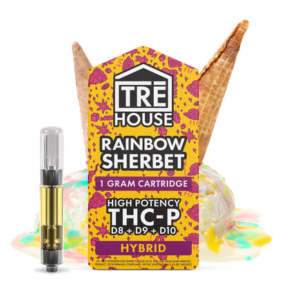 Tre House Live Resin Blend Rainbow Sherbet Cartridge 1000mg
