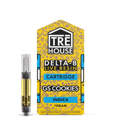Tre House Live Resin GSC Delta 8 Cartridge 1000mg