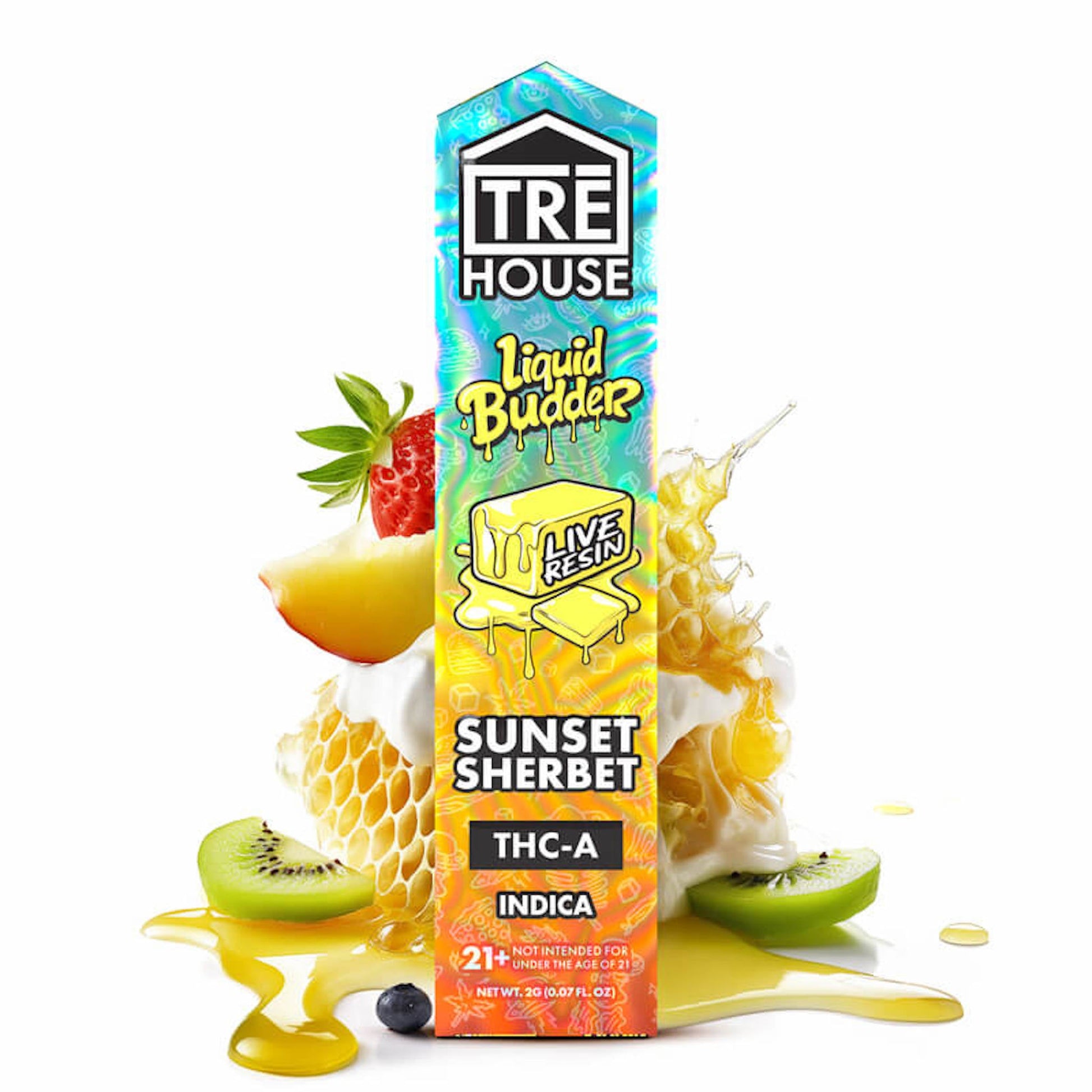 Tre House THC-A Live Resin Liquid Budder Vaporizer 2000mg