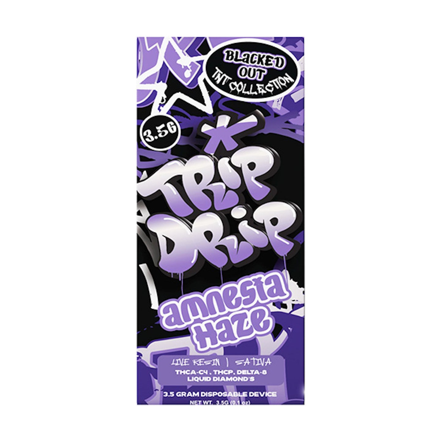 Trip Drip Black Out TNT Live Resin Vaporizer 3500mg