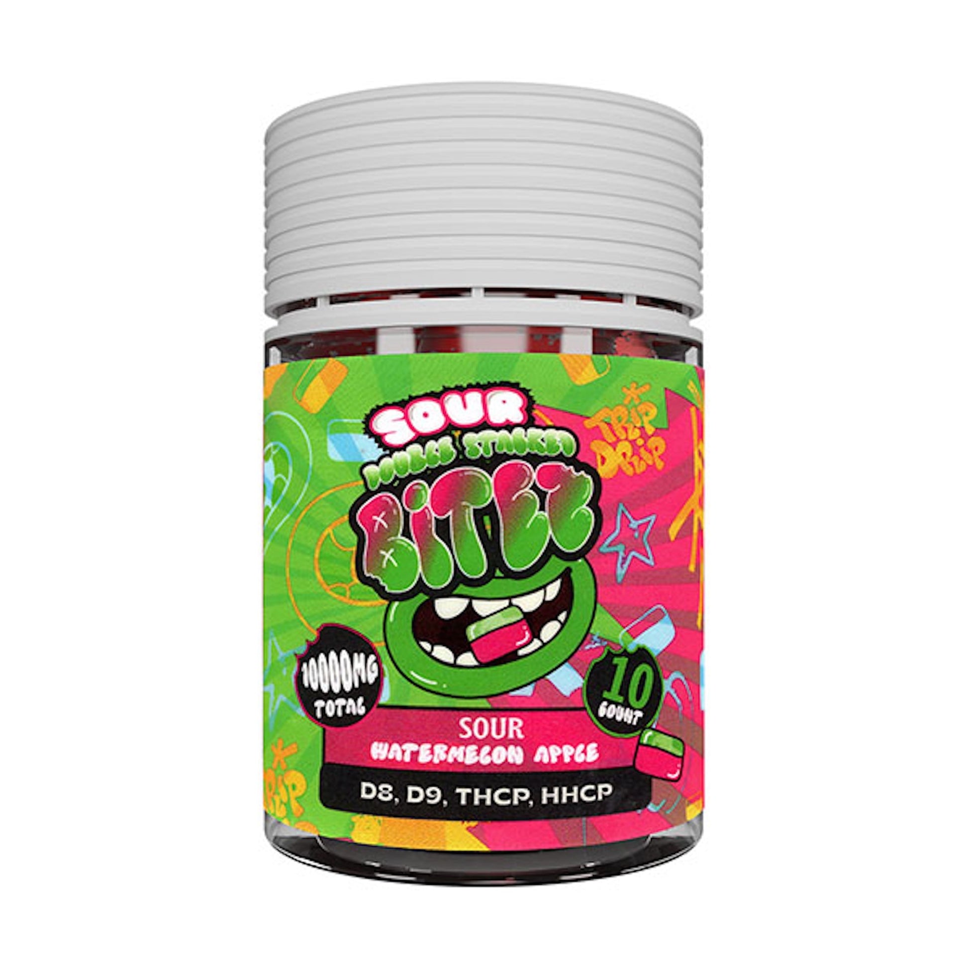 Trip Drip Sour Double Stacked Bites 10000mg