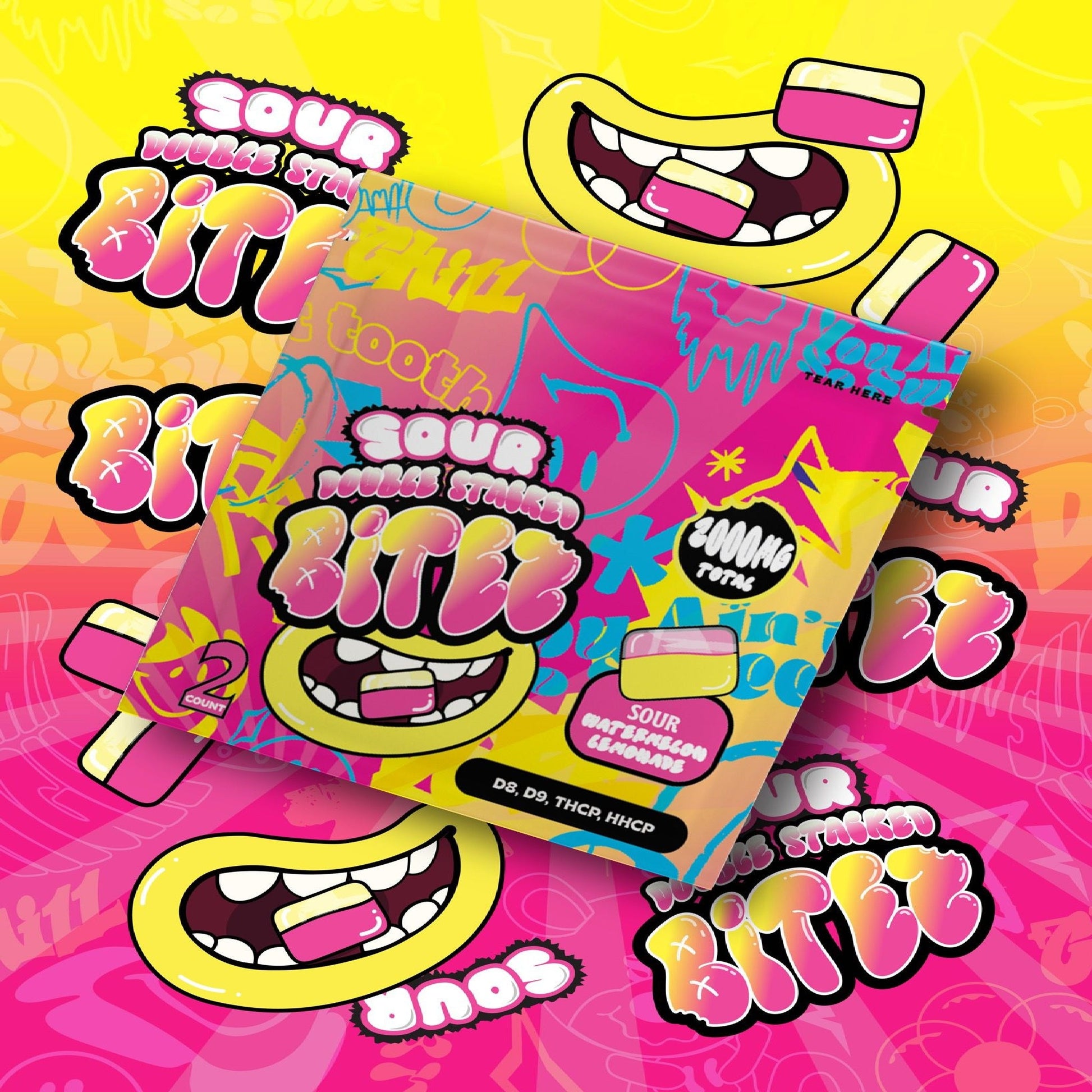 Trip Drip Sour Double Stacked Bites 2000mg 2ct
