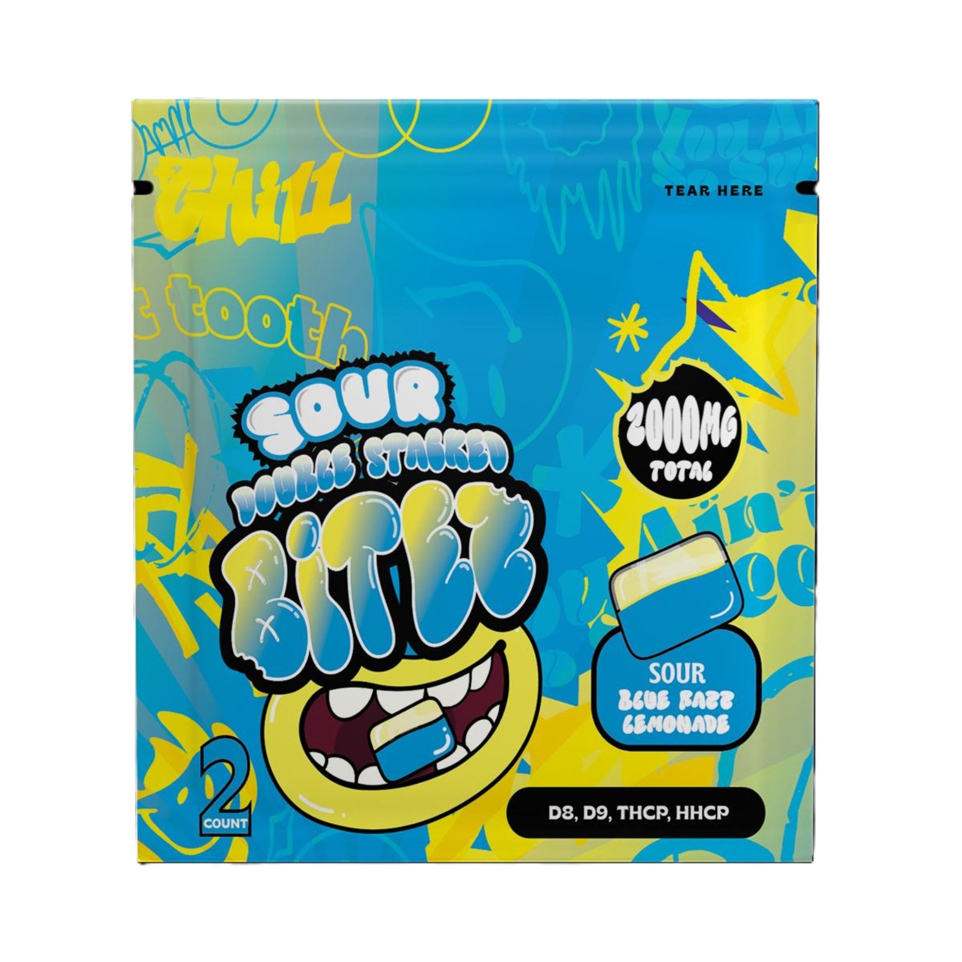 Trip Drip Sour Double Stacked Bites 2000mg 2ct
