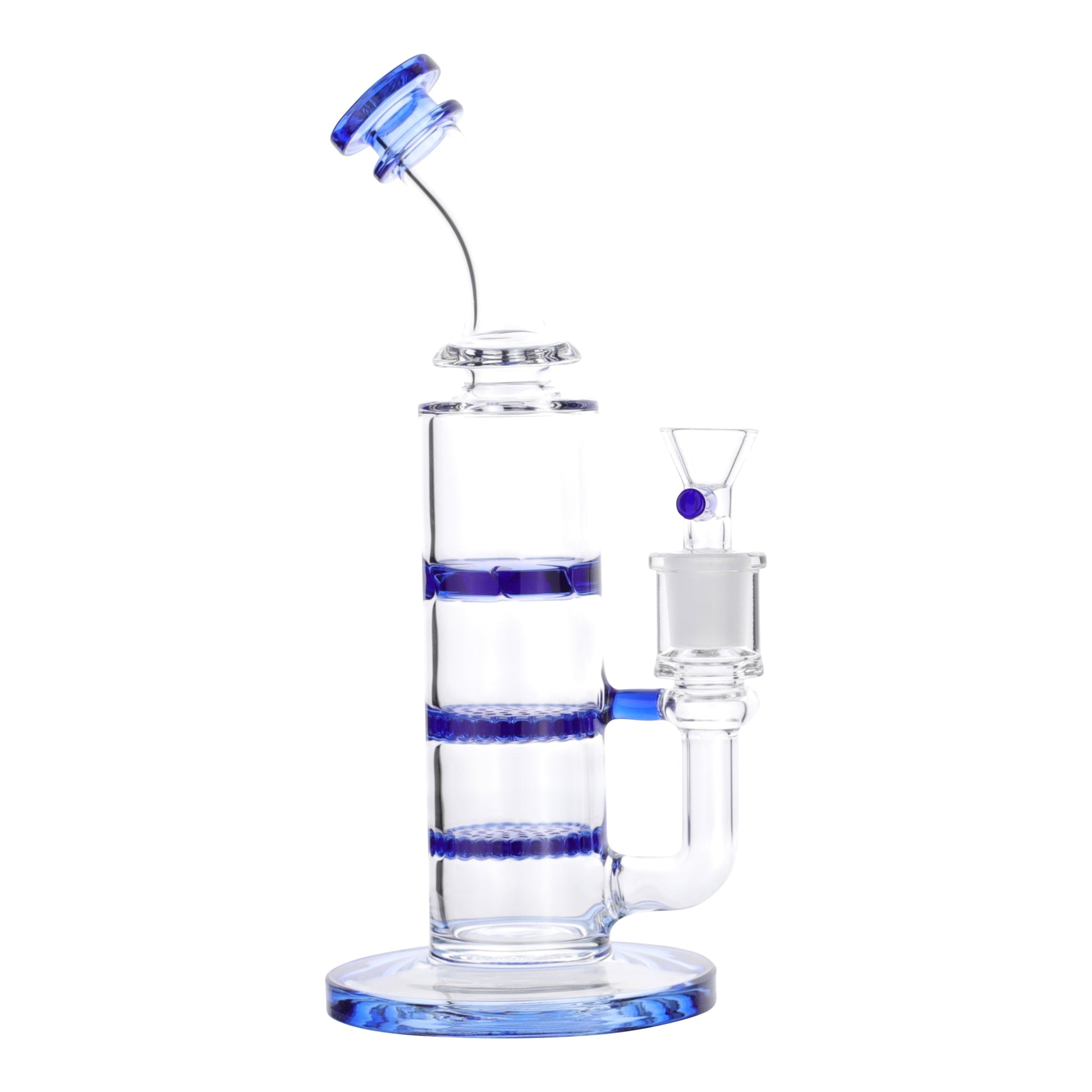 Royal Glass Triple Disc Jockey Bong 8in