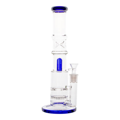 Triple Level Disc Perc Bong 12in