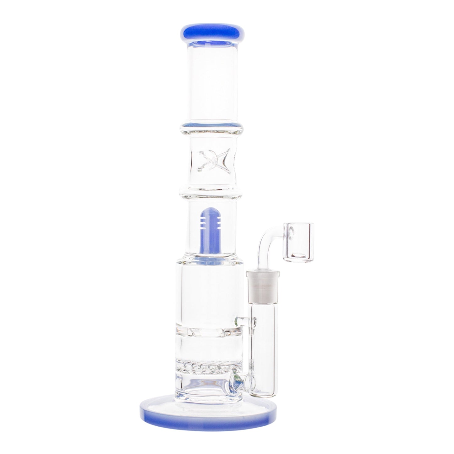 Triple Level Disc Perc Bong 12in