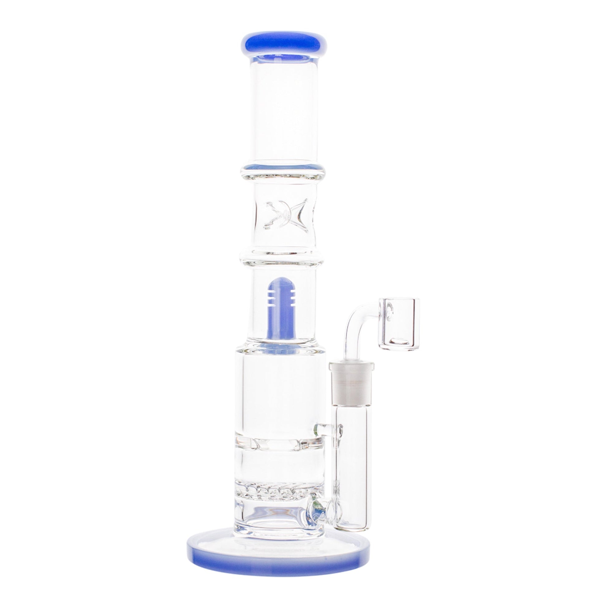Triple Level Disc Perc Bong 12in