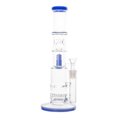 Triple Level Disc Perc Bong 12in