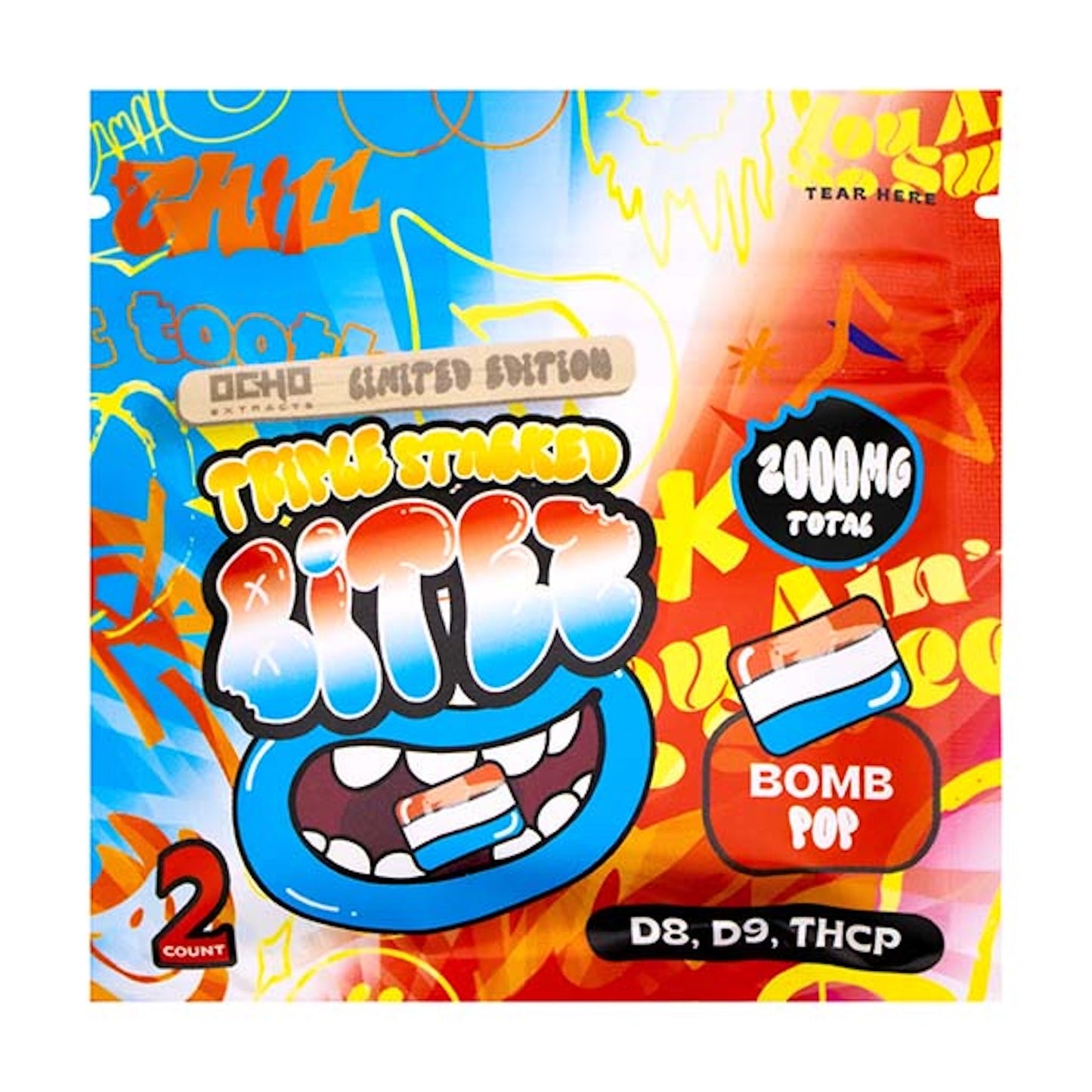 Ocho Extracts Triple Stacked THC-P Bitez 2000mg 2ct