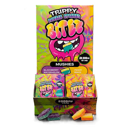 Trippy Double Stacked Mushroom Bitez Gummies 2000mg 2ct