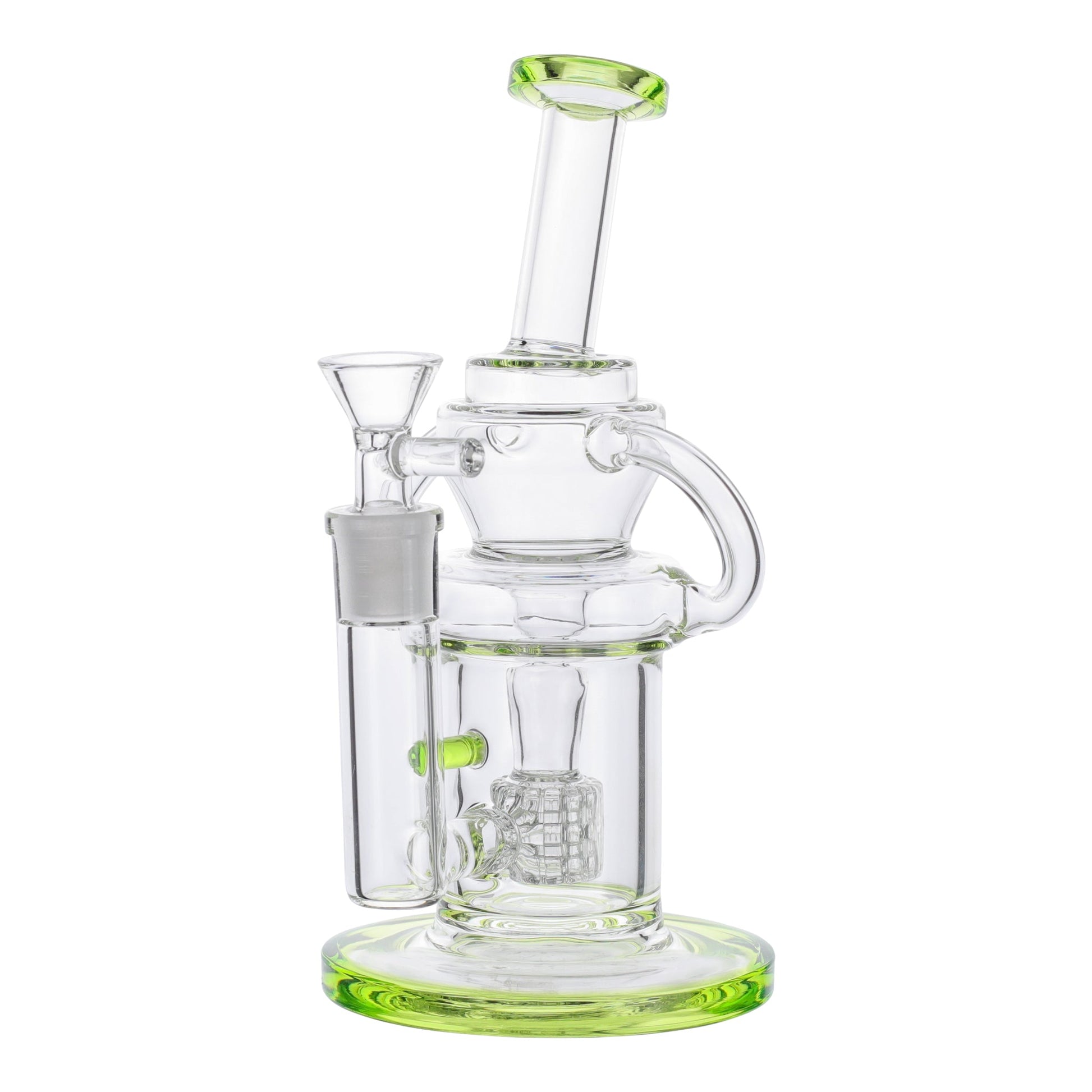 A2Z Trading Tube Tied Matrix Perc Bong 10in Borosilicate Glass