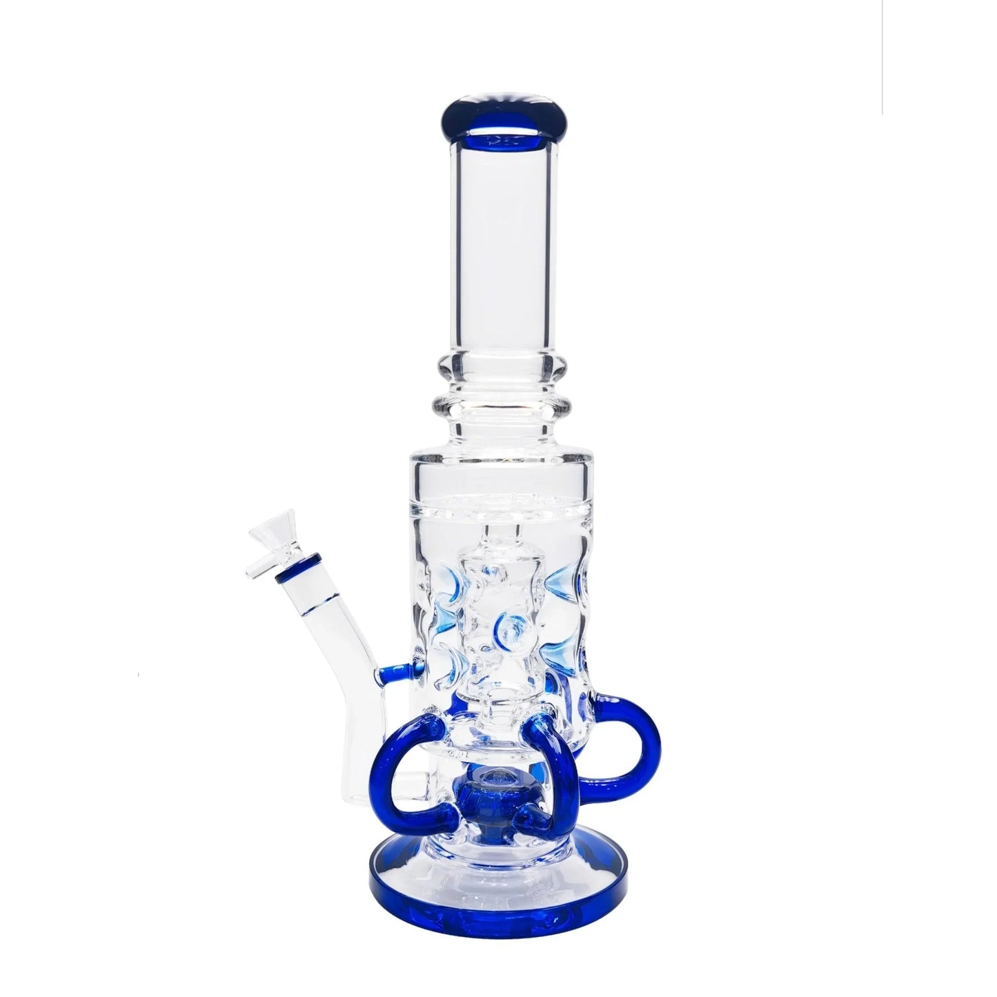 A2Z Trading Tubular Swiss Perc Bong 15in Borosilicate Glass