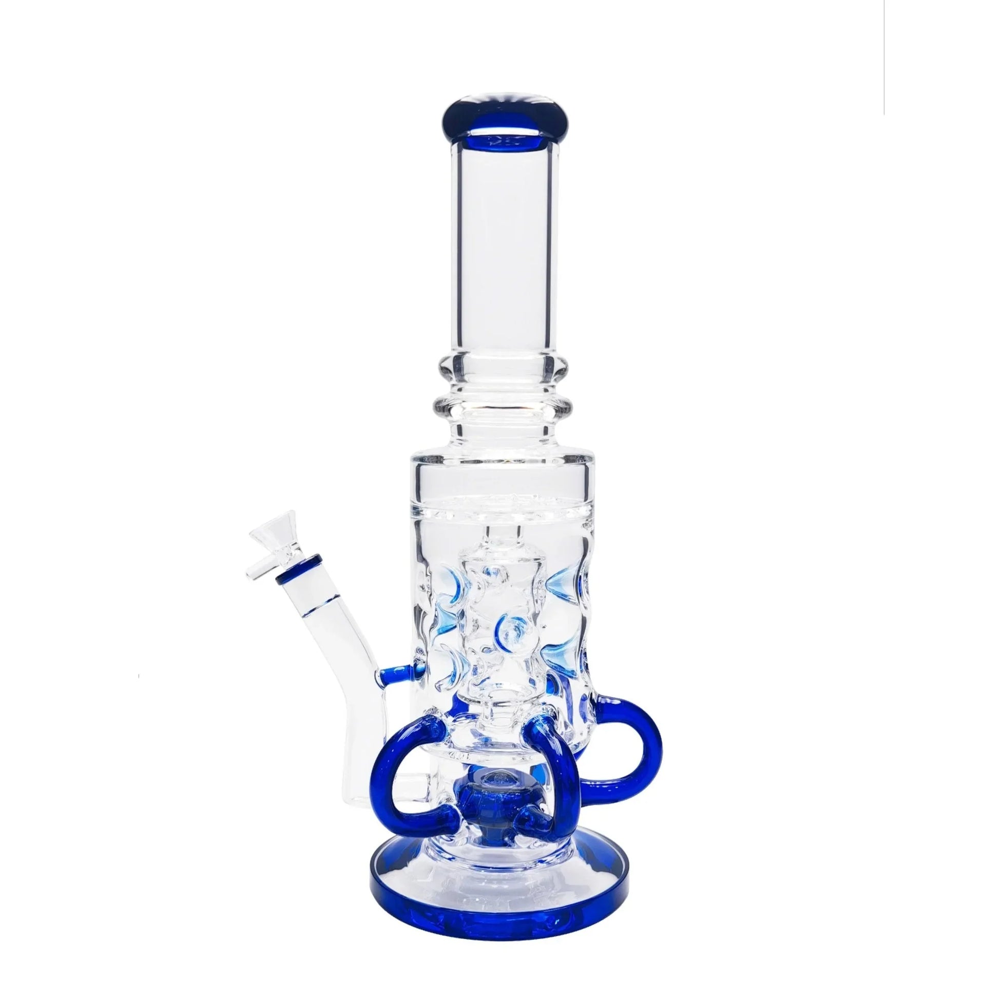 A2Z Trading Tubular Swiss Perc Bong 15in Borosilicate Glass