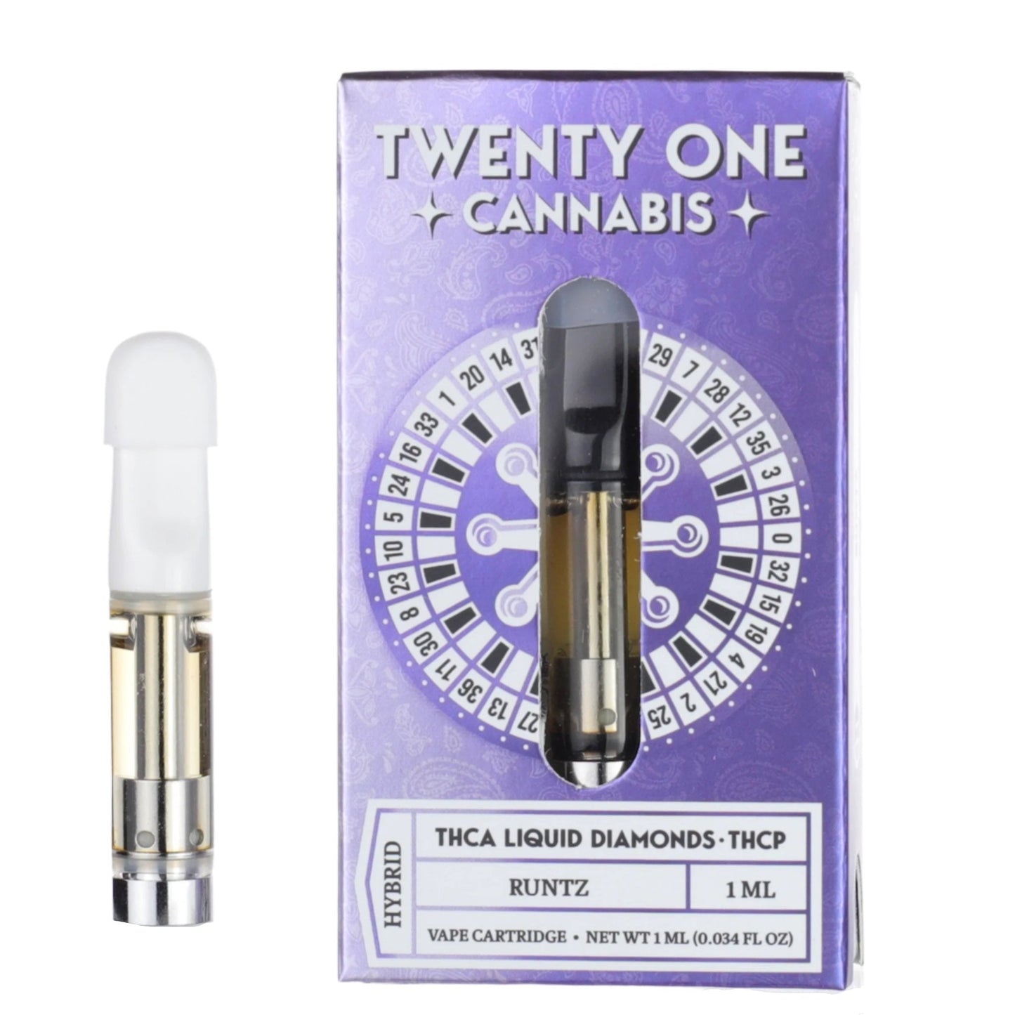 Twenty One THC-A Liquid Diamonds Cartridge 1000mg
