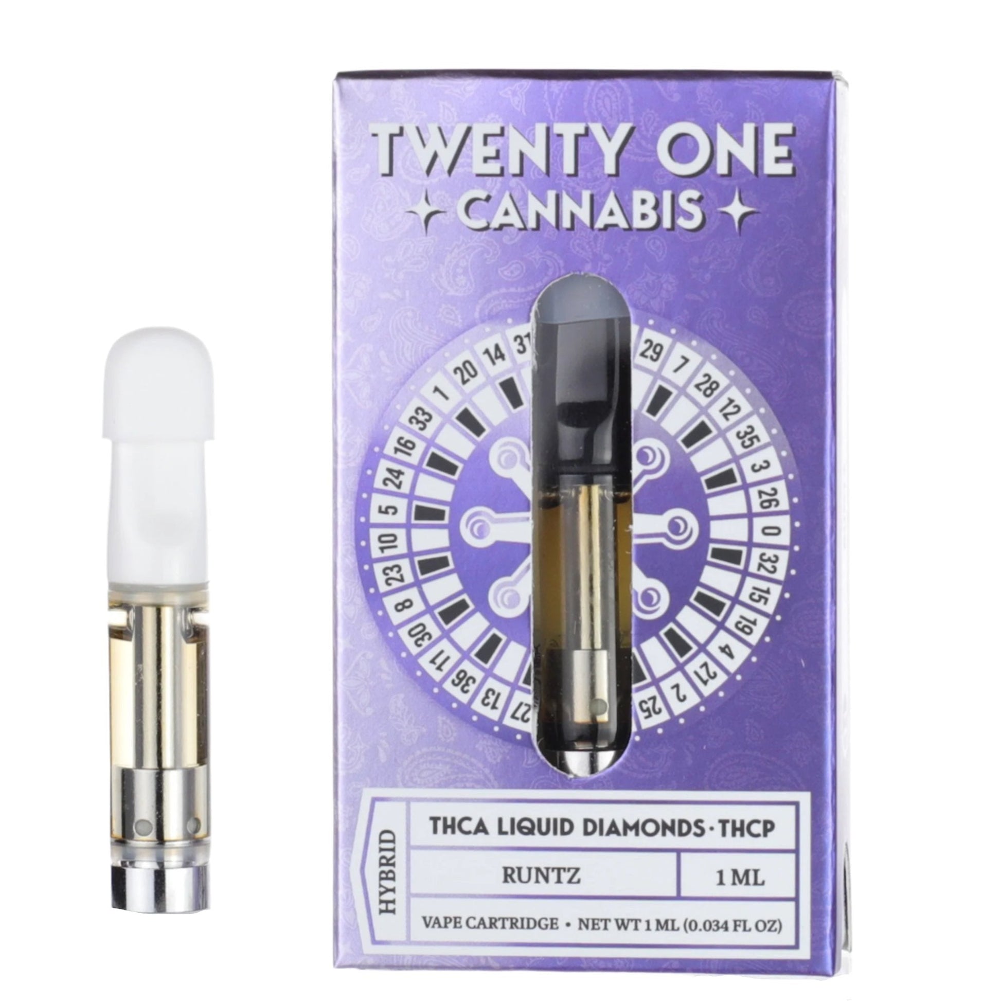 Twenty One THC-A Liquid Diamonds Cartridge 1000mg