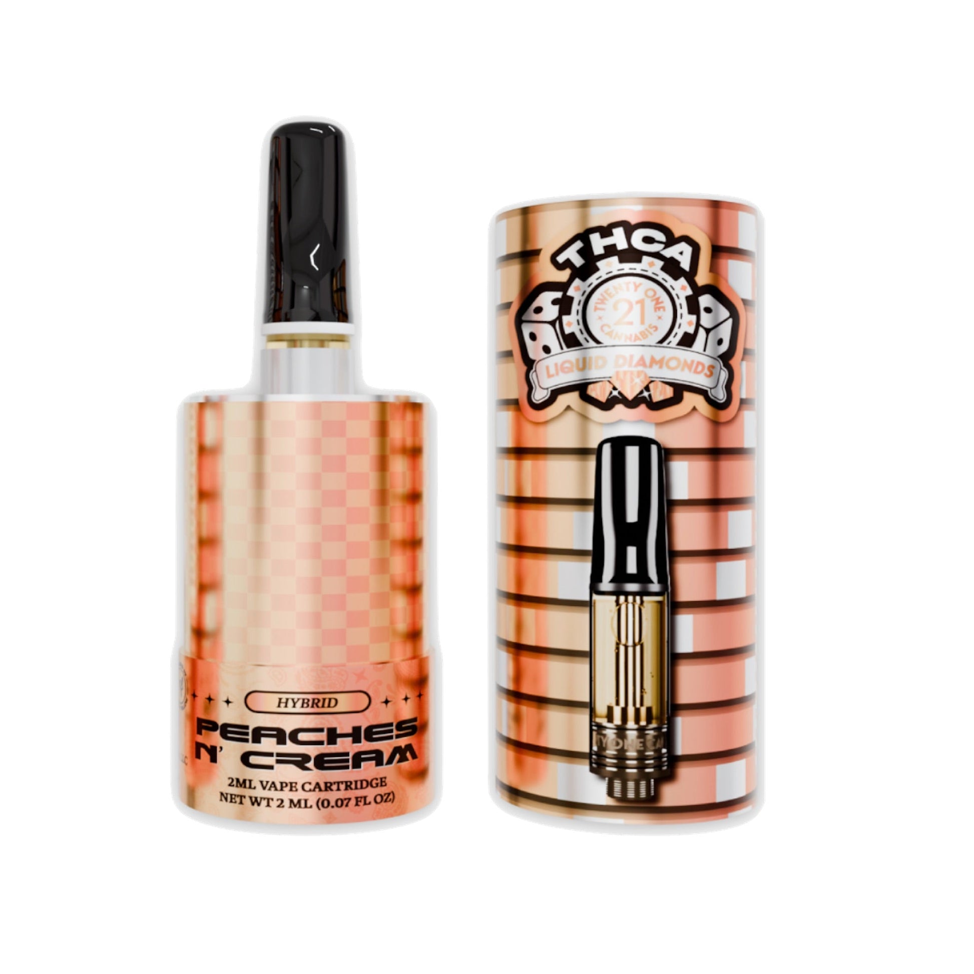 Twenty One THC-A Peaches N Cream Cartridge 2000mg