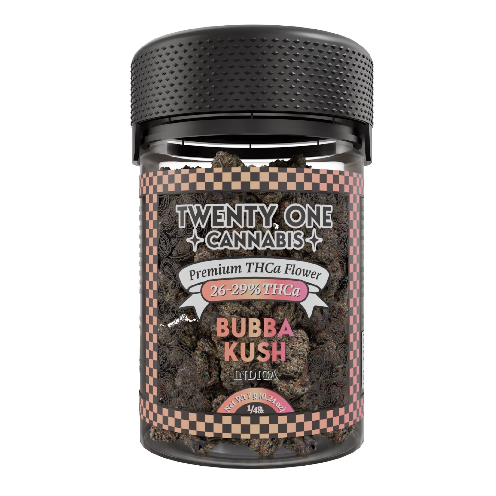 Twenty One THCa Flower 7g Bubba Kush Premium