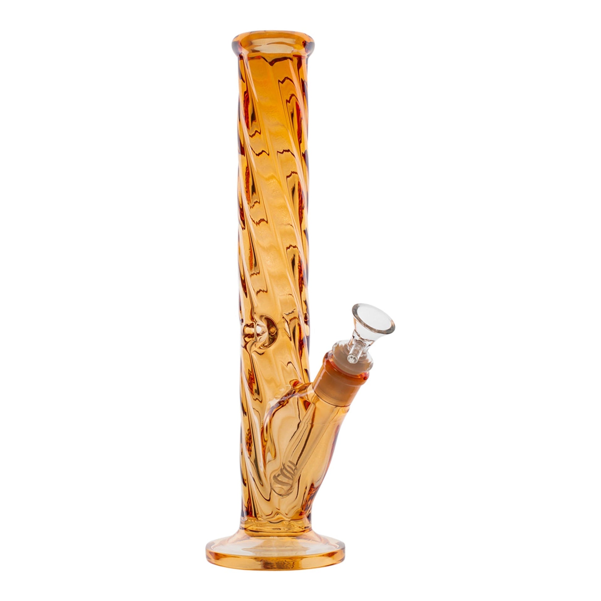 Amy Twisted Rainbow Straight Tube Bong 12.5in